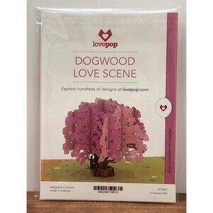 LOVEPOP DOGWOOD LOVE SCENE LP1991 DISCONTINUED POP UP CARD WITH SLIDE OUT NOTE
